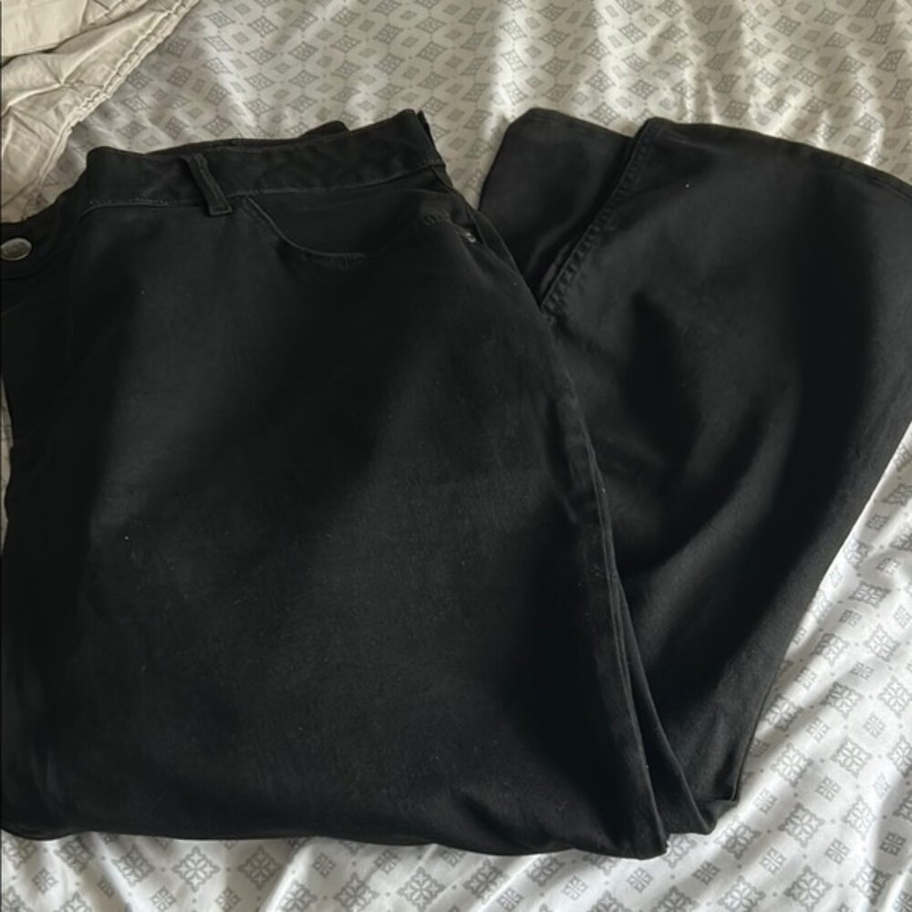 Lee Black Bootcut Denim Stretch Pants - 26WP